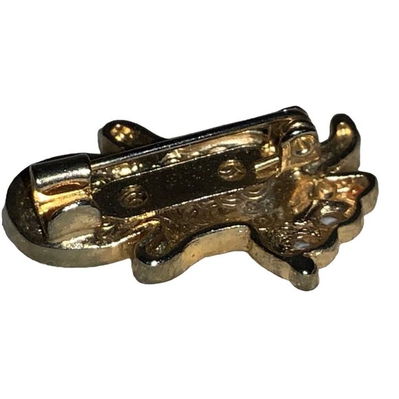 Halloween Glitter Ghost Pin Brooch Gold Tone Boo Fashion Jewelry - Picture 6 of 8